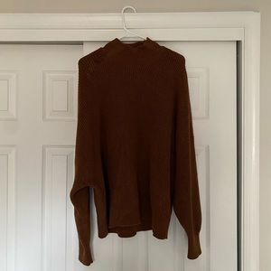 J. Crew ribbed turtleneck sweater in stretch yarn size 3X Heather Hazelnut